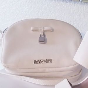 Kenneth Cole Reaction white Leather Crossbody Bag